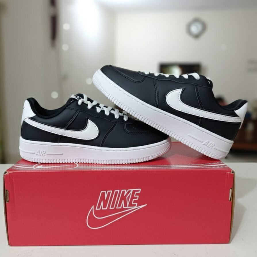 air force 1 black white